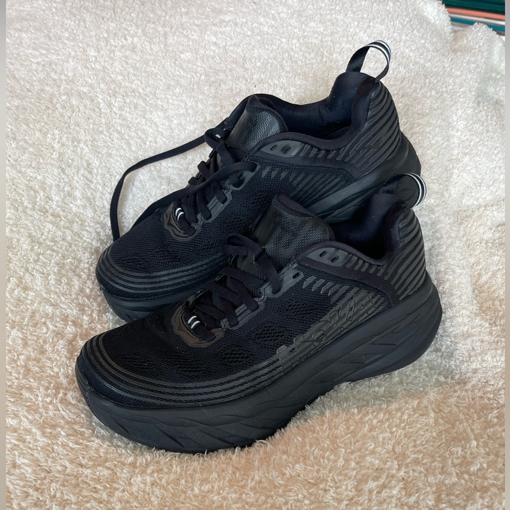Hoka One One Bondi 6 Running Shoes- Black